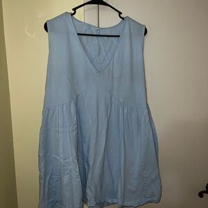 Light Blue Sleeveless Women's dress